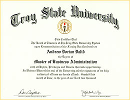 MBA Troy State University